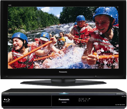 Panasonic Blu-ray přehrávač a plazmová televize